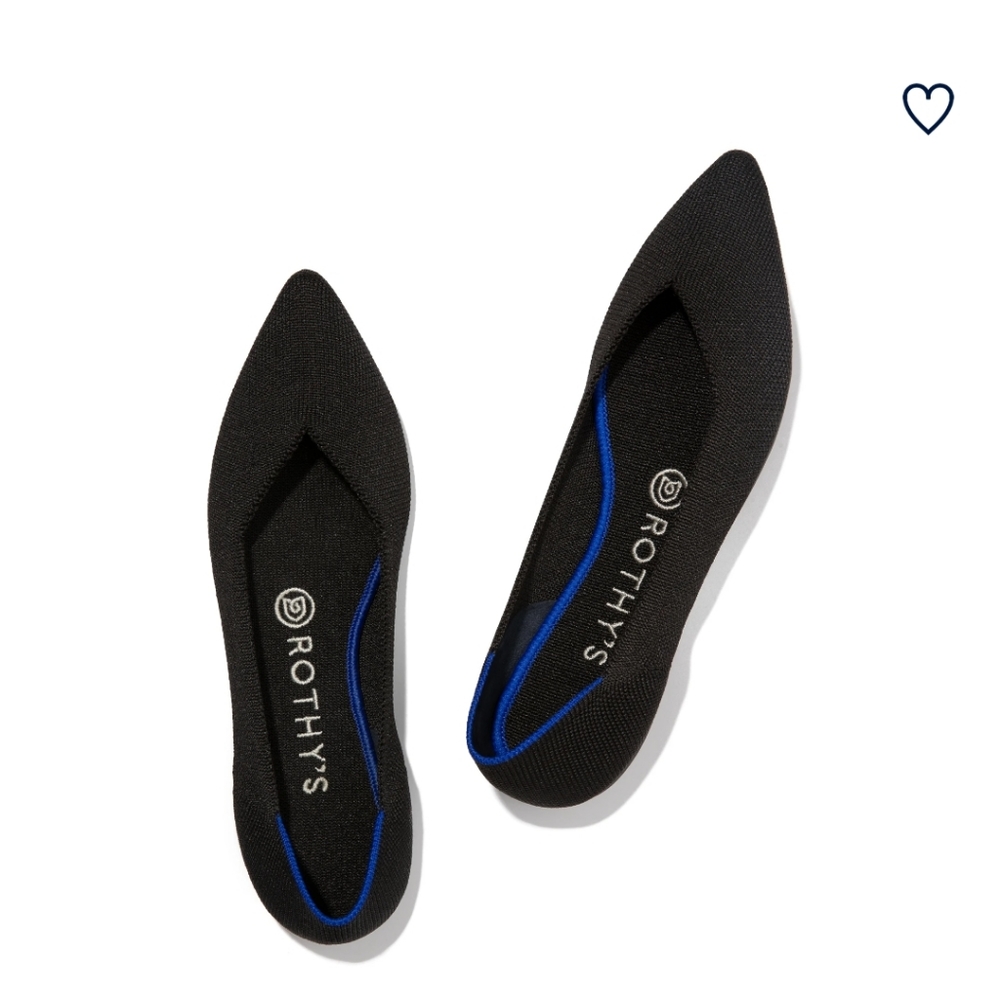 Rothy's Black Pointed Toe Flat